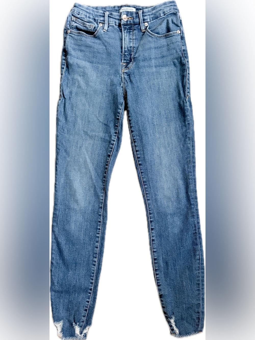 Good American Good Legs High-Rise Skinny Jeans – Size 6/28